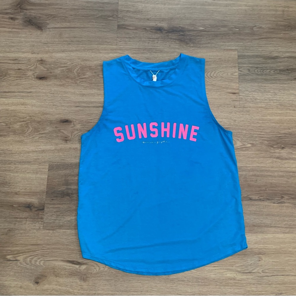 SPIRITUAL GANGSTER Blue Sunshine Muscle Tank